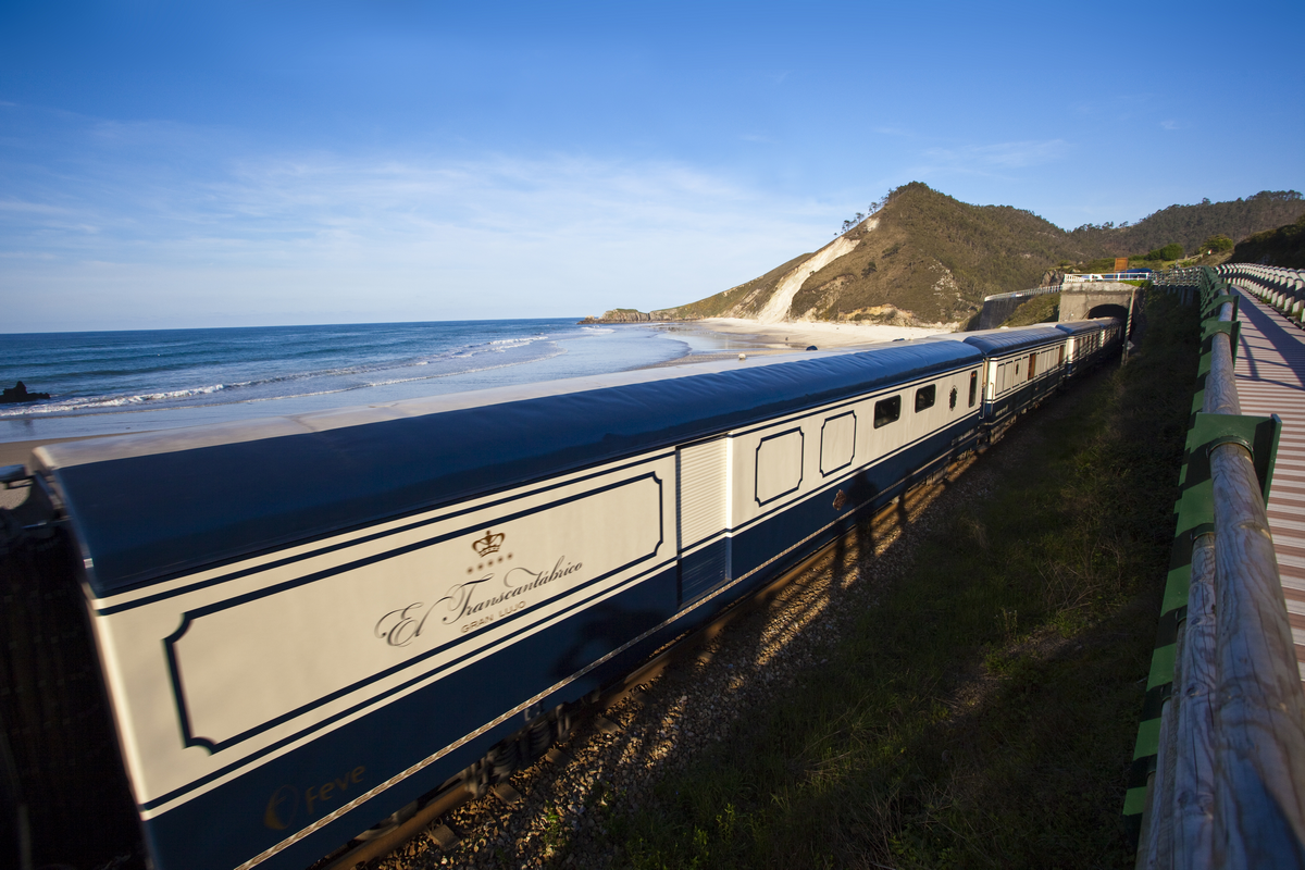 Coastal areas of Northern Spain in Luxury Train